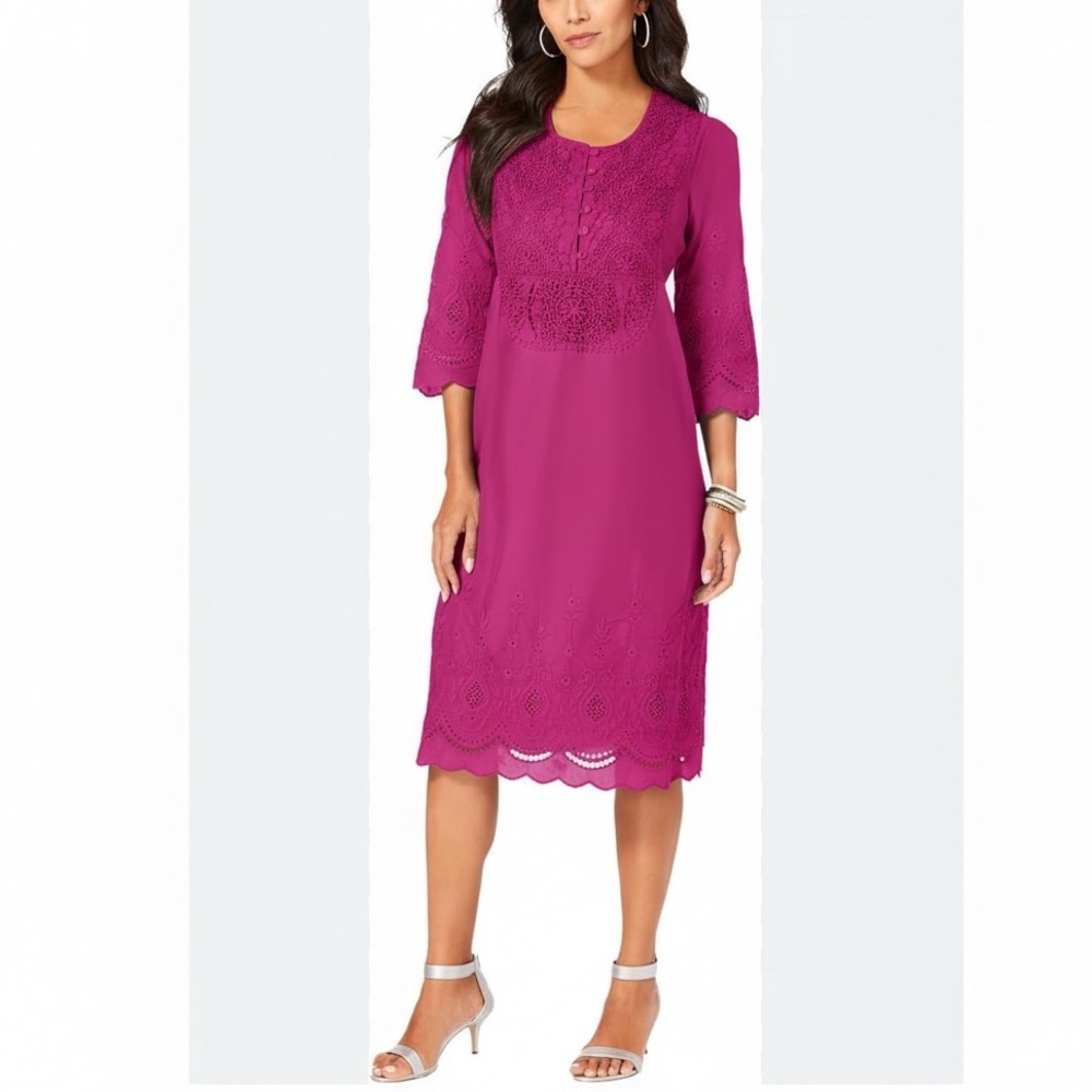 Denim 24/ 7 Cotton Lace Dress